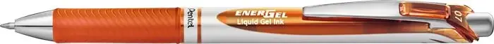 Cumpără online PENTEL EnerGel BL77 Gel stilou 0.35 mm apasa butonul portocaliu