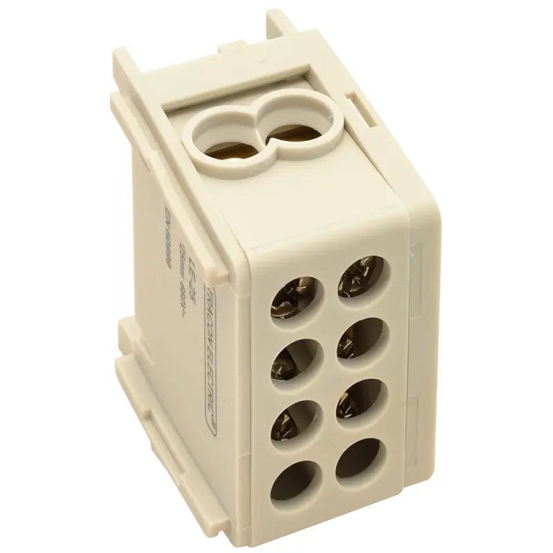 TRACON FLE-25 pe șină reparabil/ gri / 2×25mm2 / 2×25mm2/ 400VAC/ 101A mainstream de ramificare capsă Bestseller