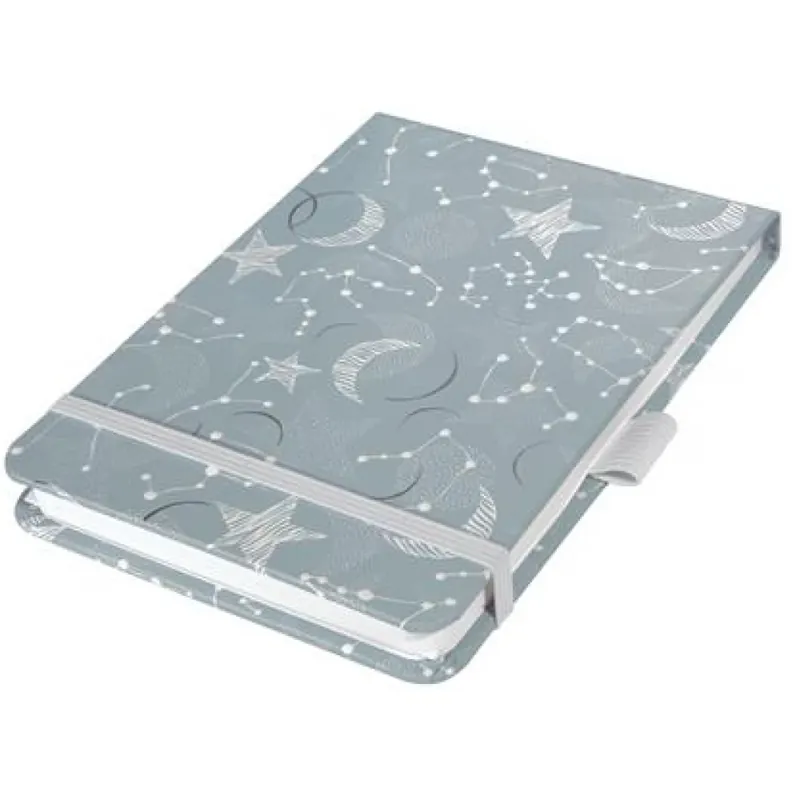 Livrare gratuită SIGEL Jolie Caiet exclusiv 110x79 mm pontrácsos 79 lap Hardcover Cosmic Fantasy Grey