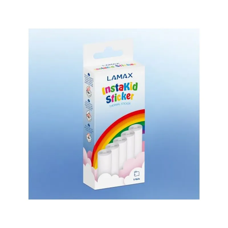 Premium LAMAX InstaKid Sticker autoadeziv hârtie termică schimb 5 rolă