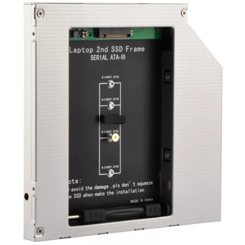Bestseller GEMBIRD Slim 5.25" bay mounting frame for NGFF (M.2) SSD memory card 12.7 mm height
