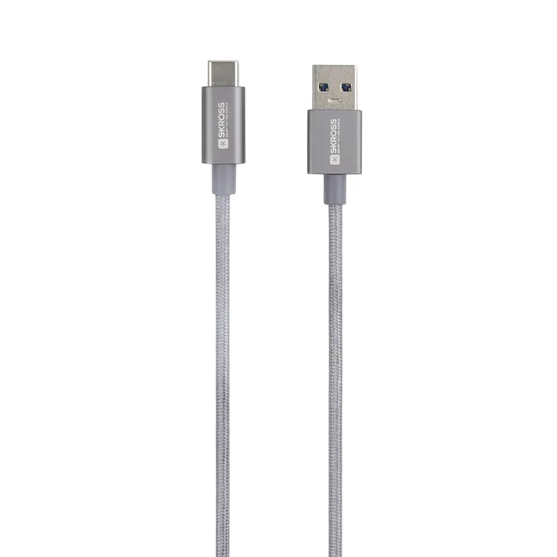 SKROSS USB 2.0 Type C Convertor Gri 1.2m USB-C-120-STEEL Retur gratuit