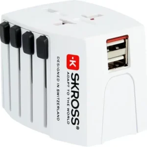 Retur ușor SKROSS MUV USB World travel adapter with integrated. dual USB charger