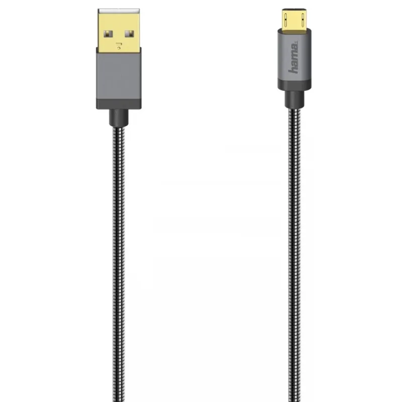 HAMA USB Micro USB Convertor Negru 75cm 200500 Plată sigură