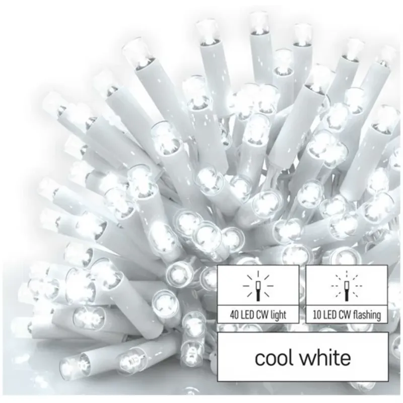 Disponibil imediat EMOS D2CC04 Profi LED pot fi clasificate ghirlandă intermitent alb – țurțuri 3 m de aer liber rece alb