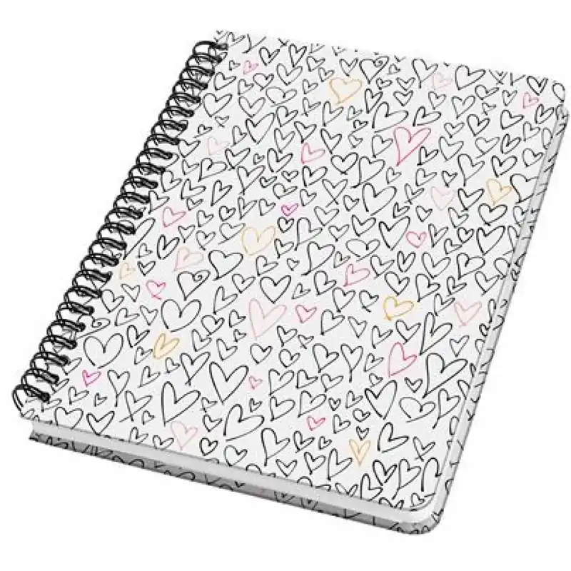 Comandă acum SIGEL Jolie Caiet cu spirale 162x215 mm pontrácsos 60 lap Hardcover Wild Hearts