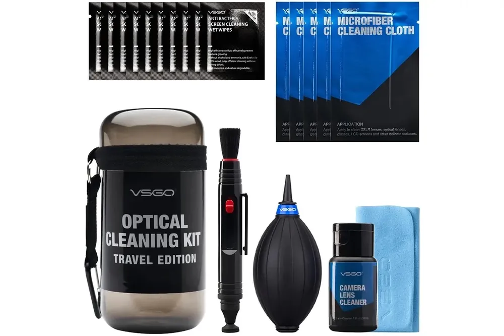 VSGO Optic curăţător set – portabil gri Premium